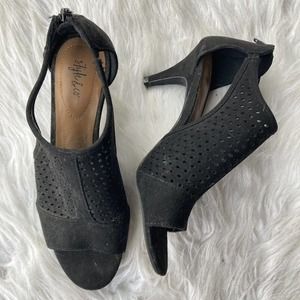 Style & Co. Womens Haana Black Open Toe Heels Sandals 8.5M Stiletto Night Out